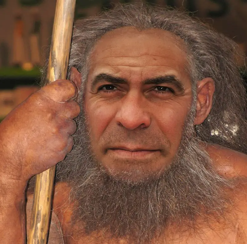 george clooney as caveman