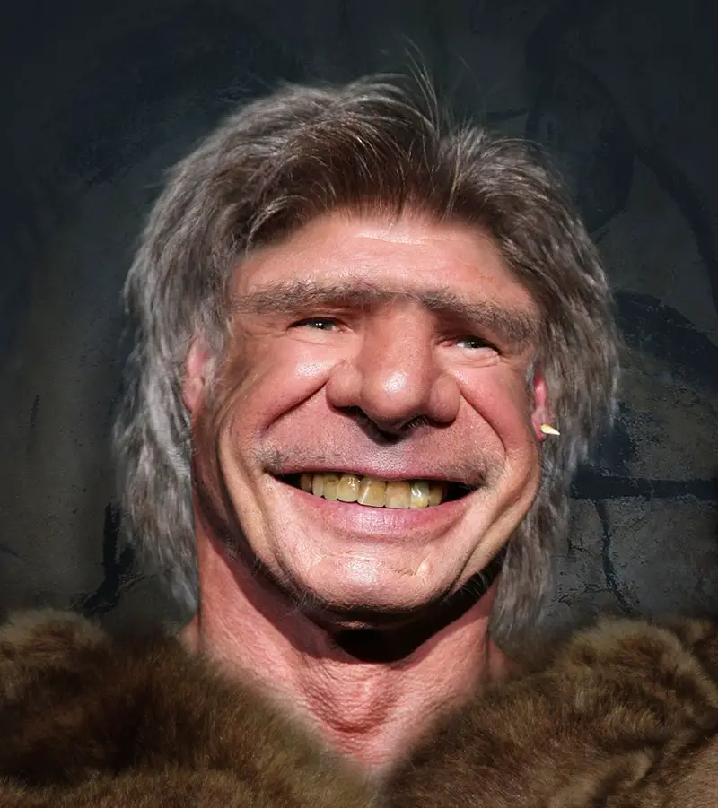 harrison ford caveman