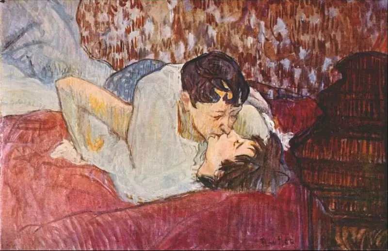 Henri de Toulouse-Lautrec, The Kiss, 1892