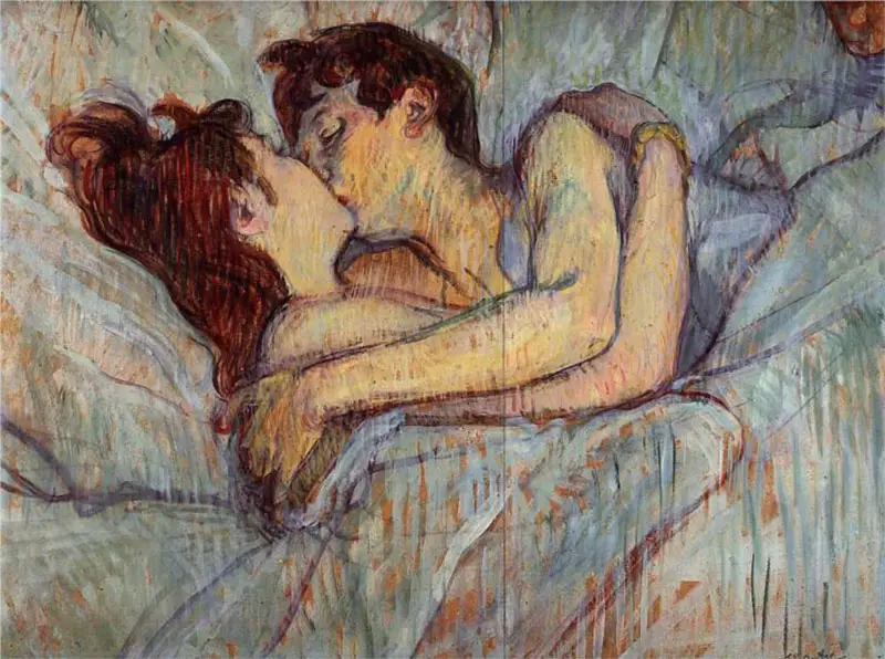 Henri de Toulouse-Lautrec, In Bed, The Kiss (1892)