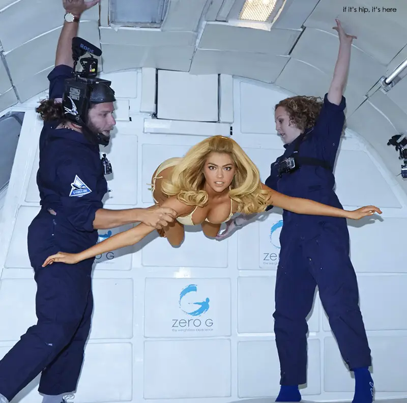 Kate Upton in Zero Gravity chamber