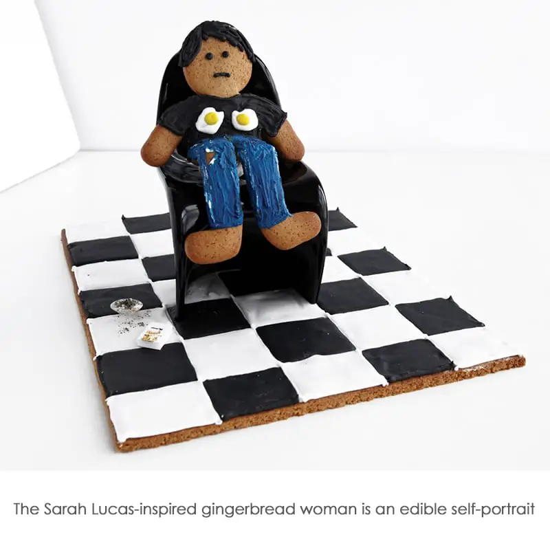 Sarah Lucas inspired Gingerbread man