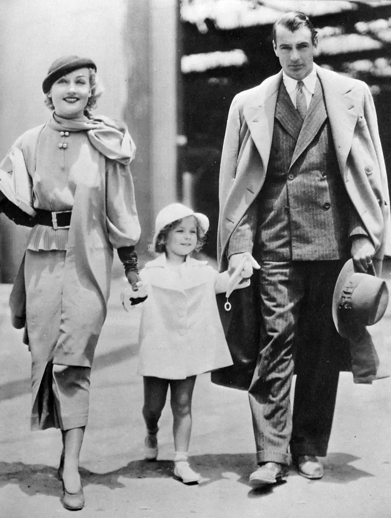 shirley temple carole lombard gary cooper movie studio lot 1934