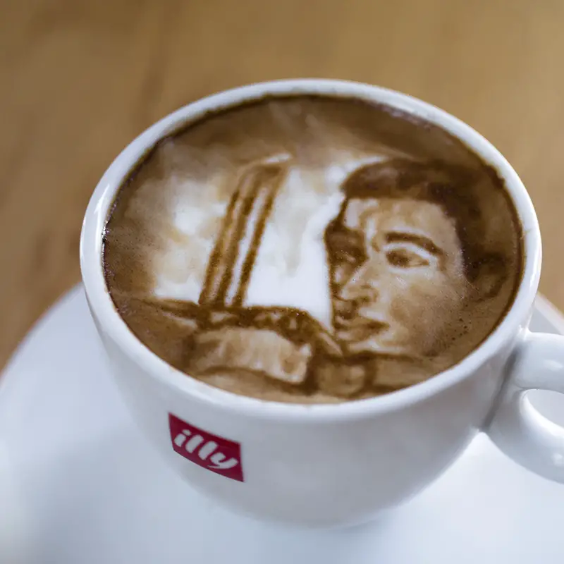 Oscar Nominees Coffee Art