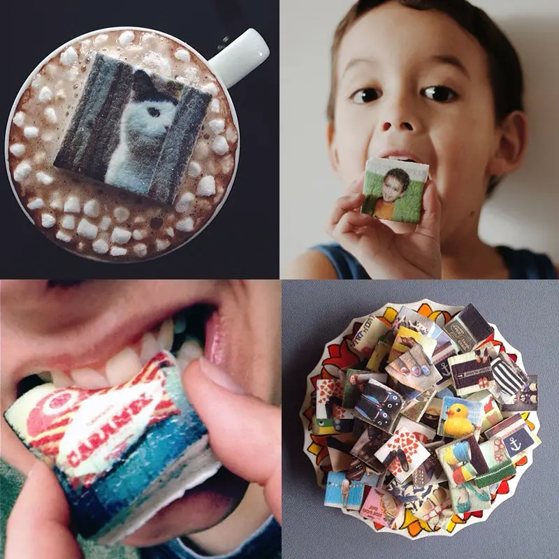 your pics on a marshmallow