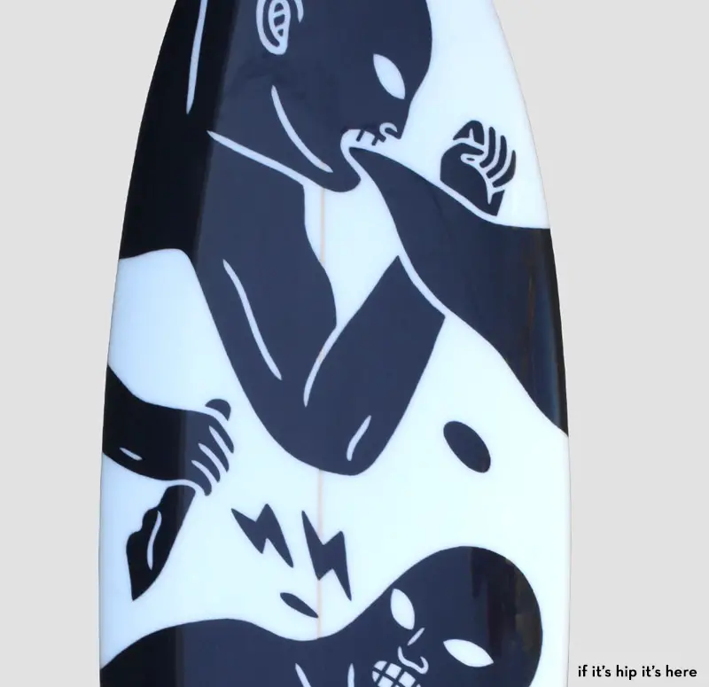 Cleon Peterson Artist-decorated Surfboard Auction