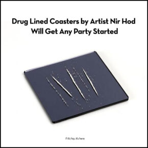Drug Lined Coasters by Artist Nir Hod Will Get Any Party Started.