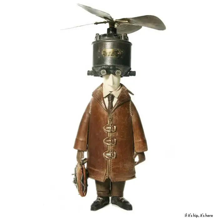 Stephane Halleux steampunk sculptures