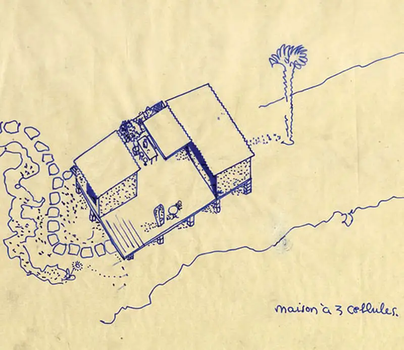 Charlotte Perriand Beachside Home original sketch