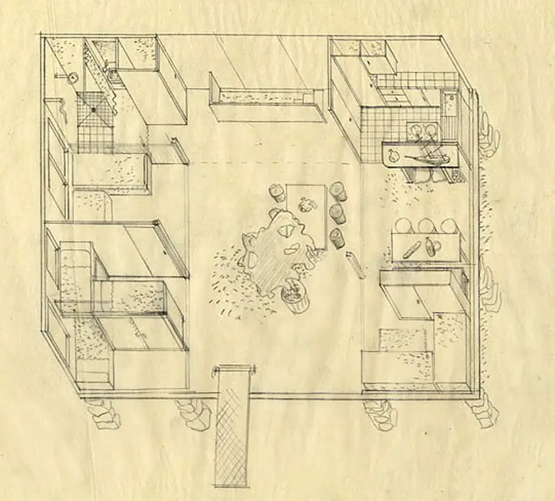 Charlotte Perriand Beachside Home original sketch