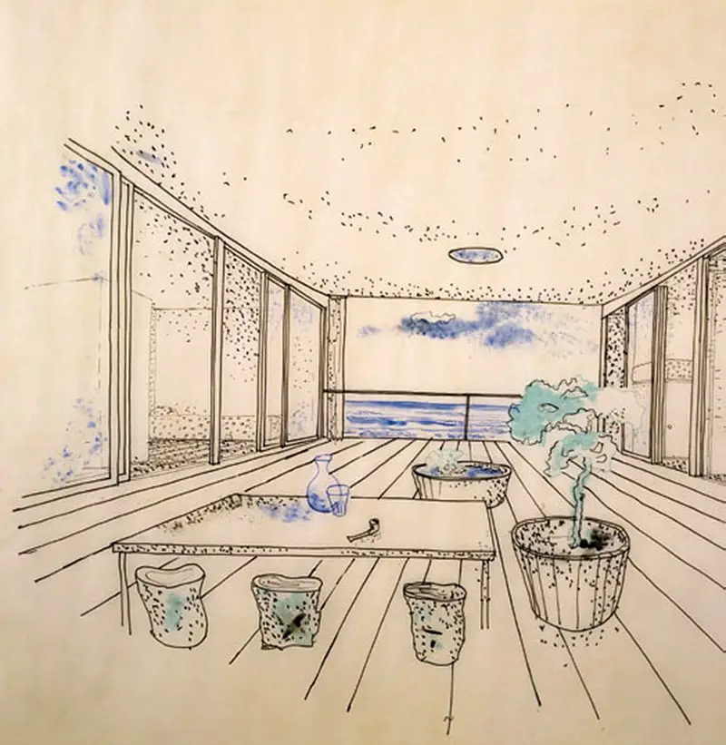 Charlotte Perriand Beachside Home original sketch