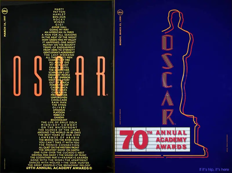 The Oscar poster designs through the years