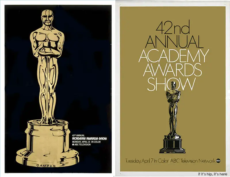 academy awards posters through the years