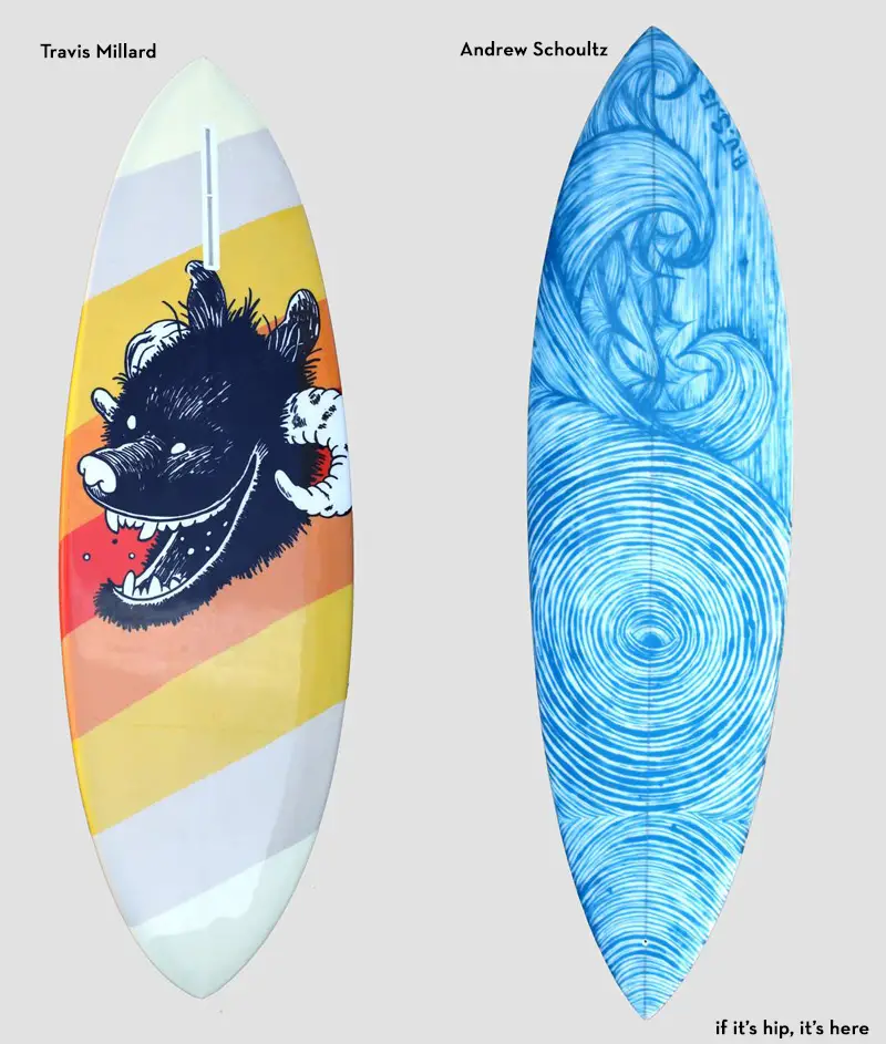 Travis Millard and Andrew Schoultz surfboards IIHIH