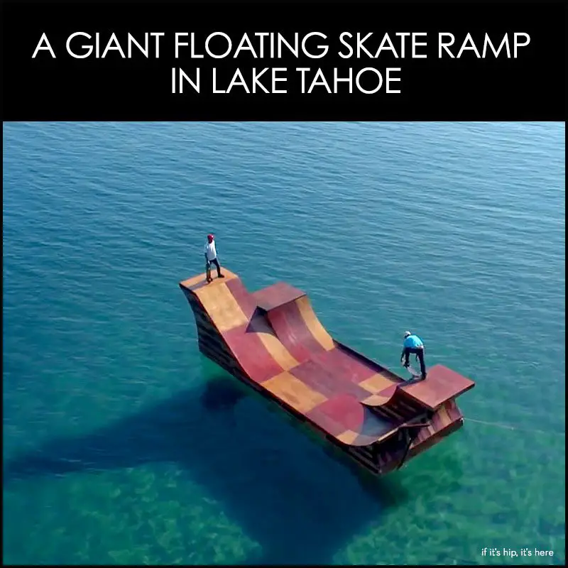 floating skate ramp
