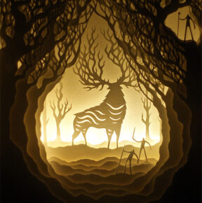 Hand Cut Illuminated Paper Art by Hari and Deepti