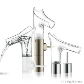Wild New Transparent Glass Water Faucets From Hansgrohe – The Axor Starck V Collection.