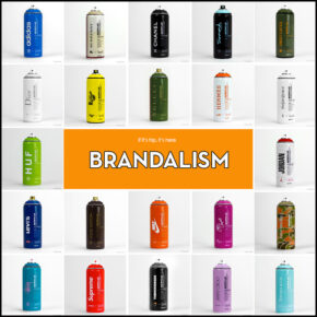 Brandalism. Fashion Branded Spray Paint Cans.
