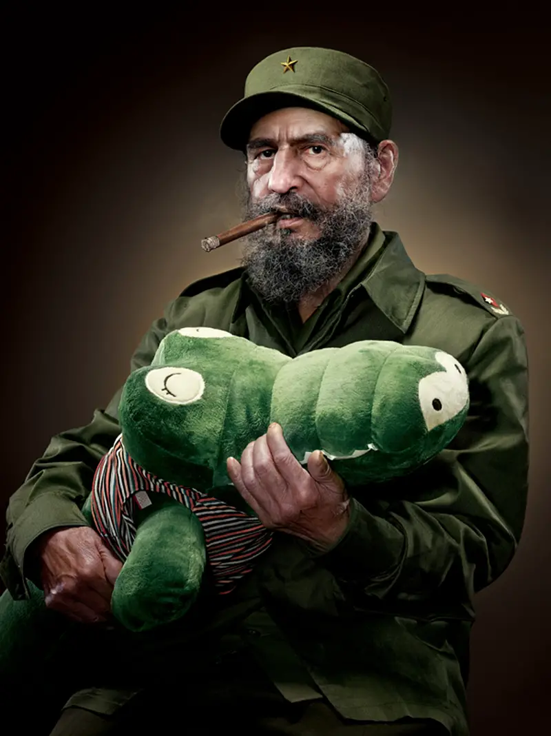 Fidel Castro with plush alligator IIHIH