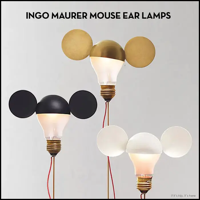 Read more about the article Whimsical Table Lamps by Ingo Maurer Are A Nod To Mickey Mouse and Disney.