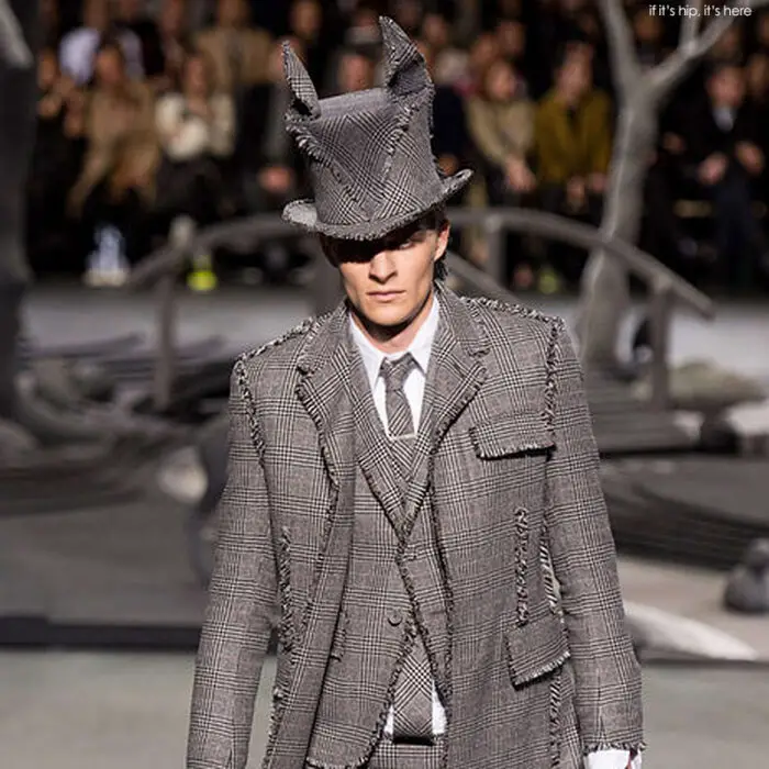 tweed bunny top hat