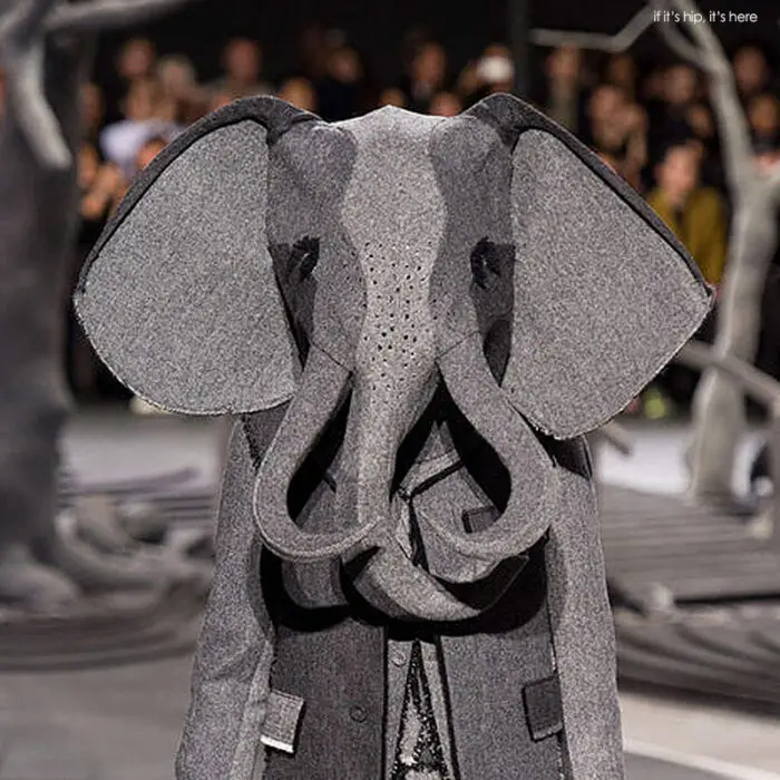 thom browne and stephen jones elephant head