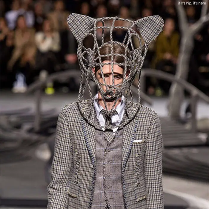 bizarre runway hats