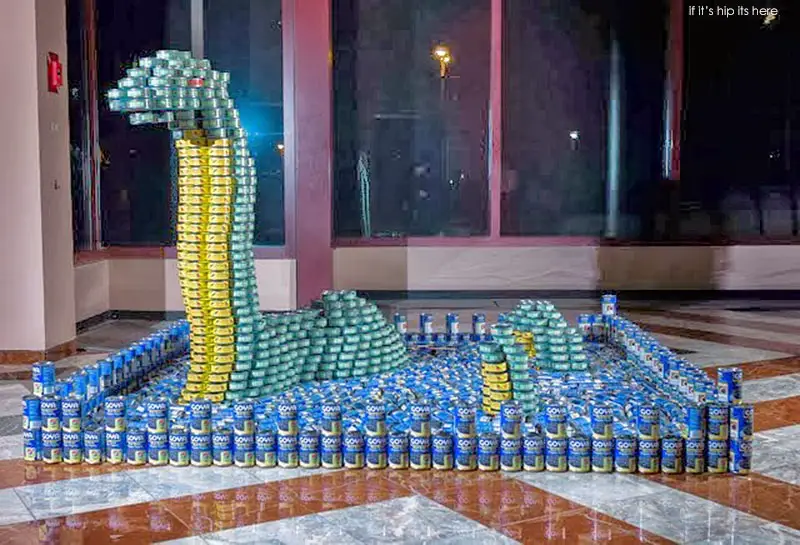 Canstruction Silman-The LoCANess Monster-2