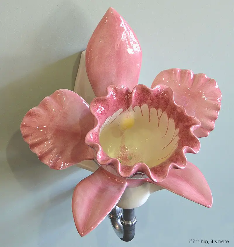 Clark Made pink corsage orchid urinal IIHIH