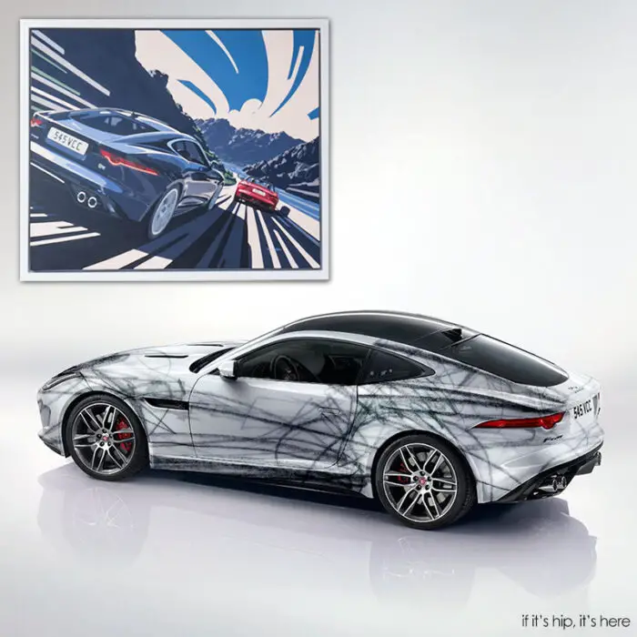 Read more about the article Jaguar F-Type Gets 2 Artistic Makeovers, One Car Wrap and One on Canvas.
