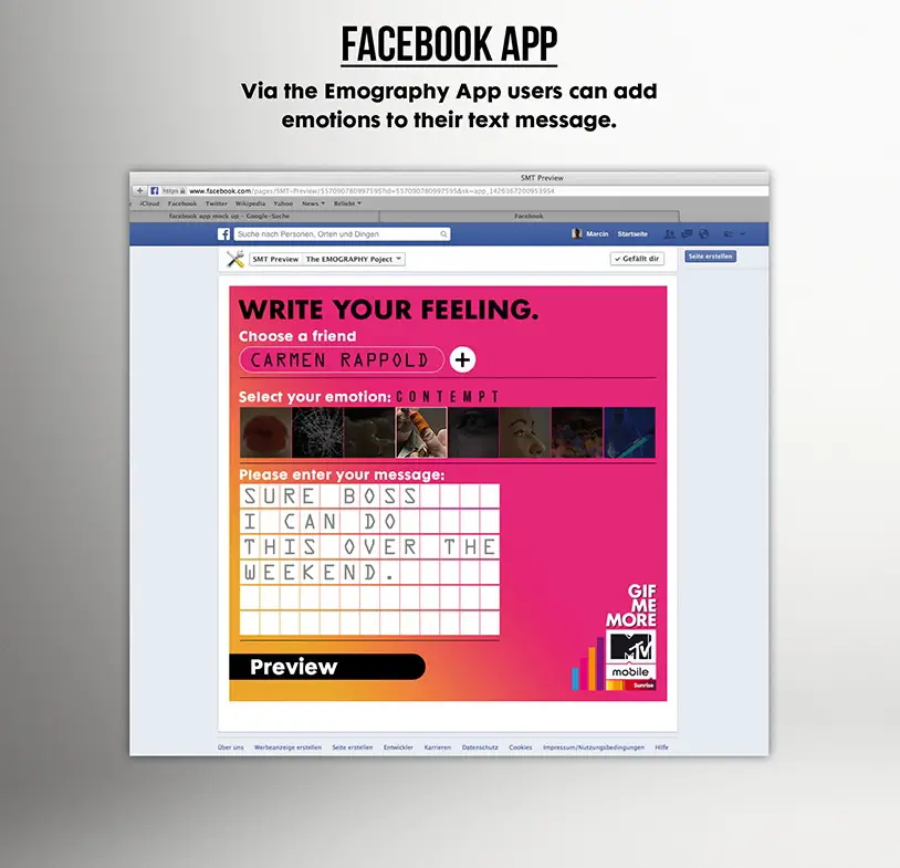 MTV Emography facebook app IIHIH