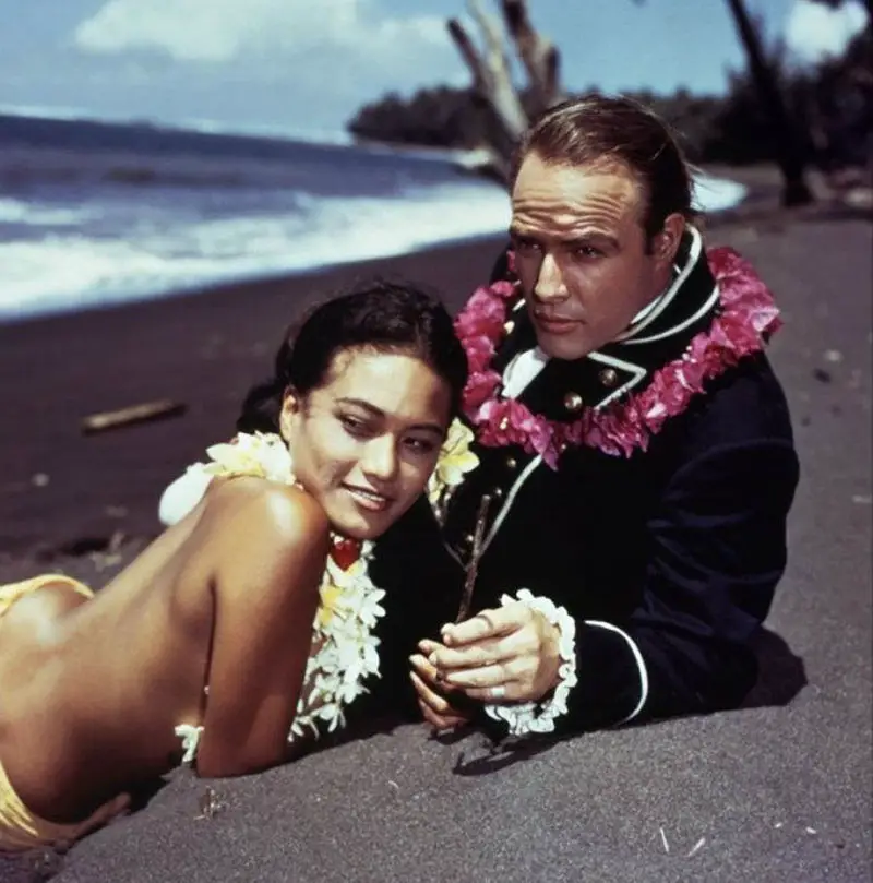 Marlon and Tarita Brando on island IIHIH