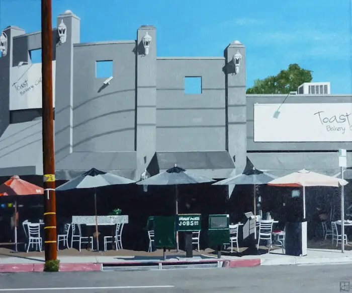 Toast on 3rd, LA painting IIHIH