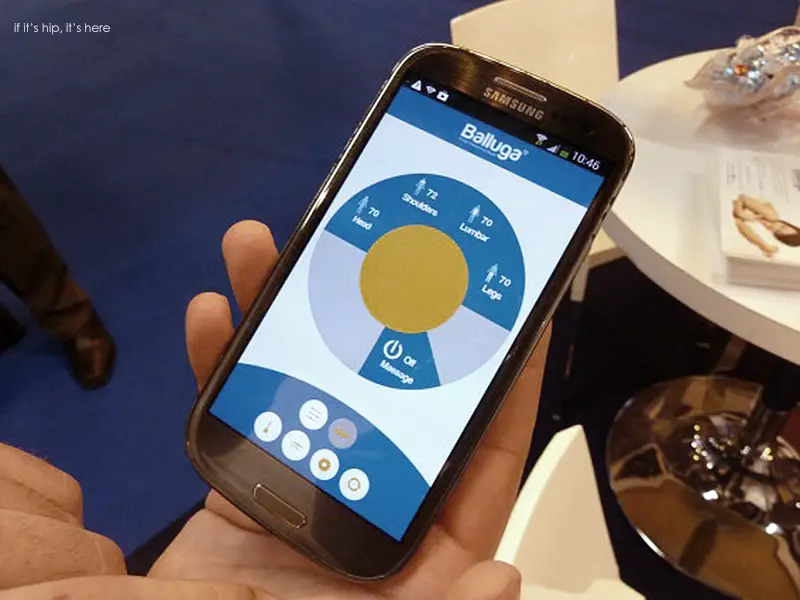 balluga-smart-bed-app on phone