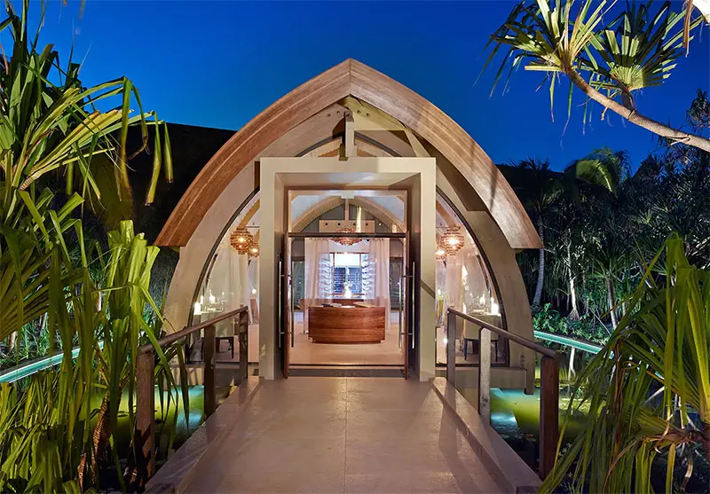 the spa at The Brando resort