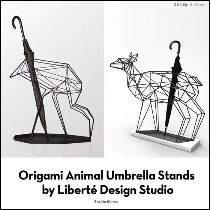 Read more about the article Origami Animal Umbrella Stands by Liberté Design Studio
