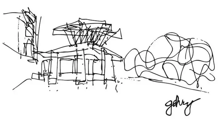 gehry schnabel house sketch IIHIH