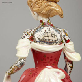 Tattooed Porcelain Figurines by Jessica Harrison. Flash Opens at Galerie L.J.