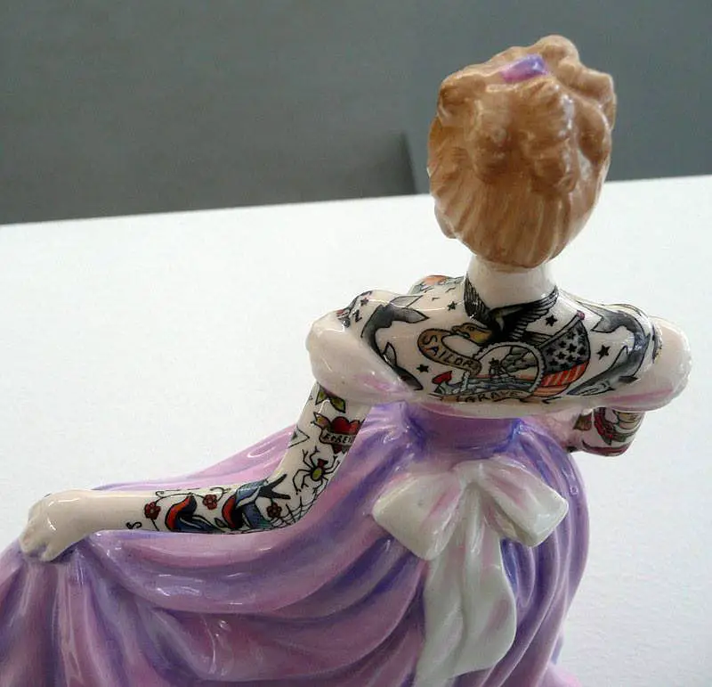 essica harrison tattooed porcelain