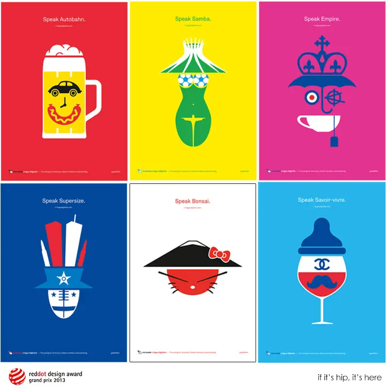 Pictogram Poster Series Promotes Lingua Digitalis Books