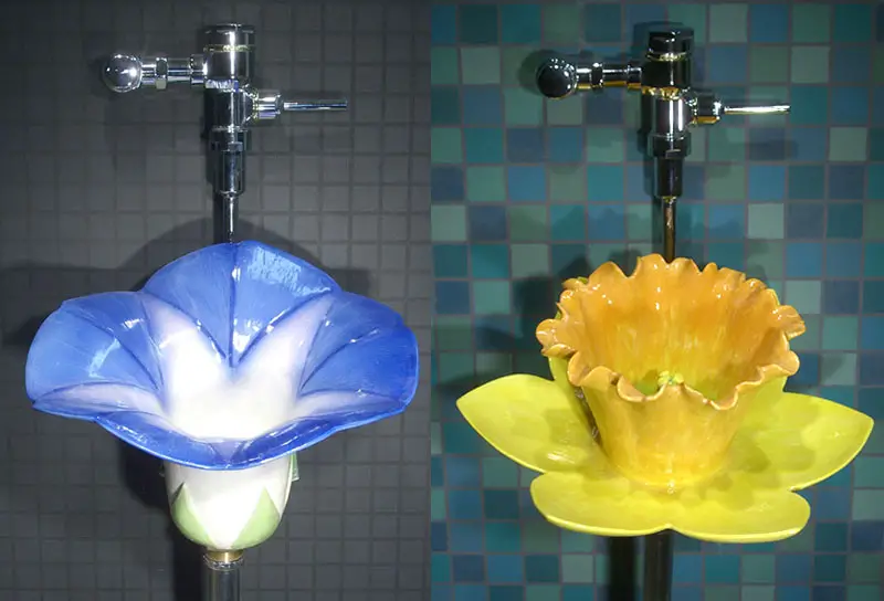 custom made floral urinals