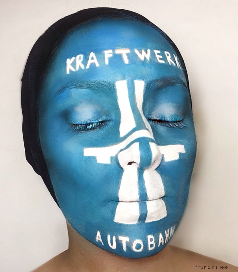 natalie sharp Kraftwork autobahn face paint IIHIH