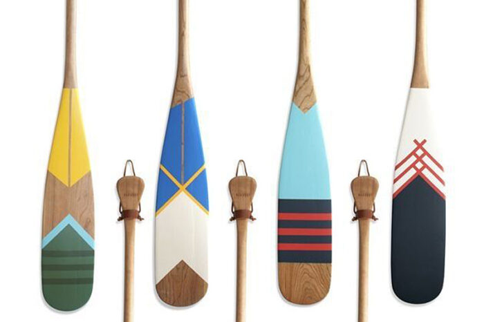 hand painted canoe paddles