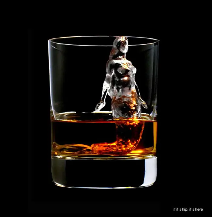 suntory Mermaid carved ice cube