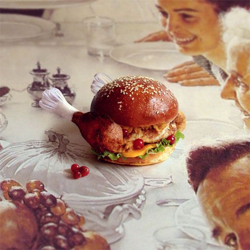 norman rockwell burger