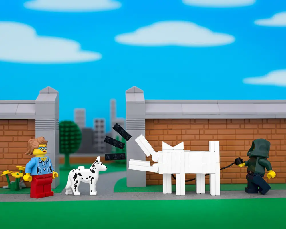 Banksy Art Recreated In LEGO