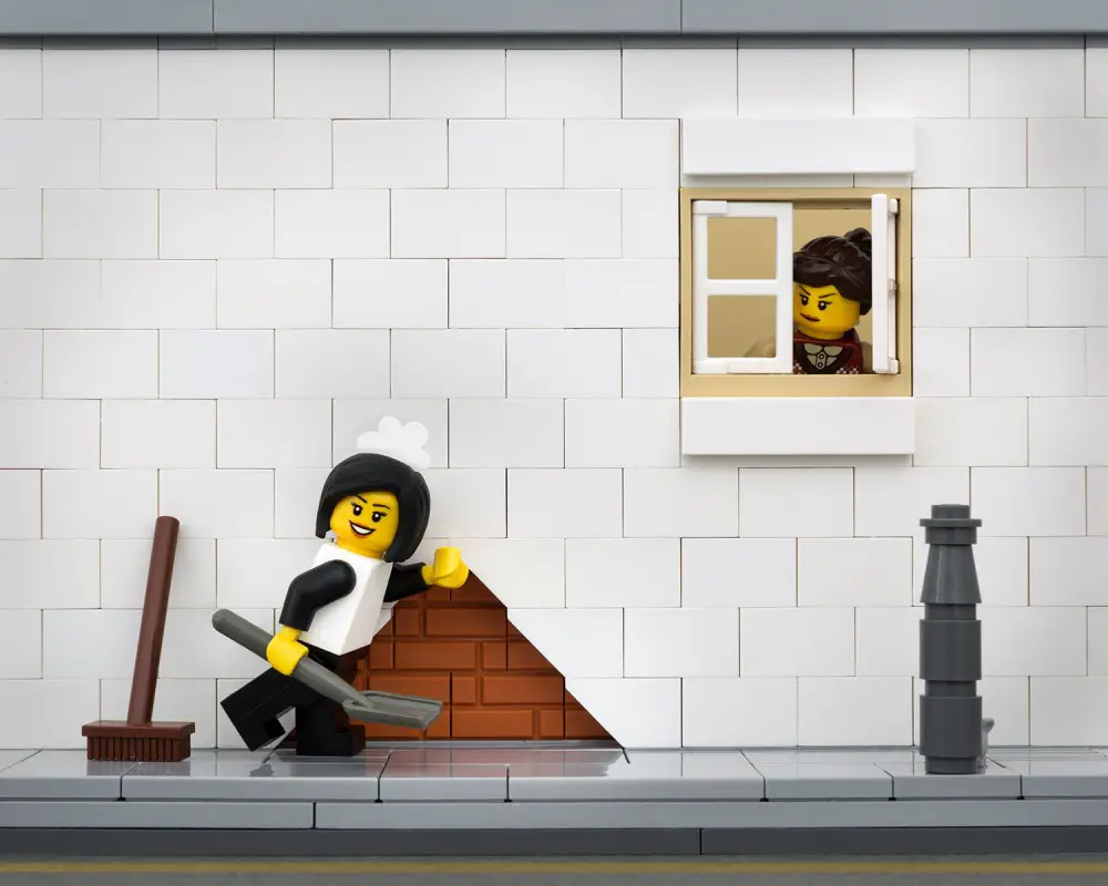 banksy done in lego