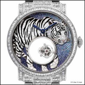 The Cartier d’Art Watches for 2014 – A Gemstone Tiger and Gold Leaf Falcon