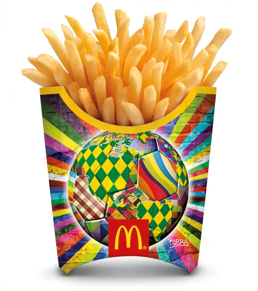 mcdonalds french fry packaging for world cup