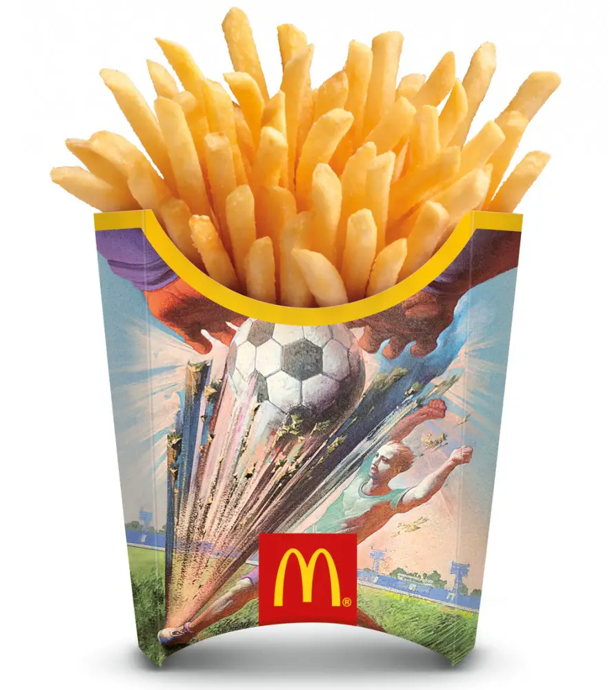McDonald's french fry containers for the 2014 World Cup